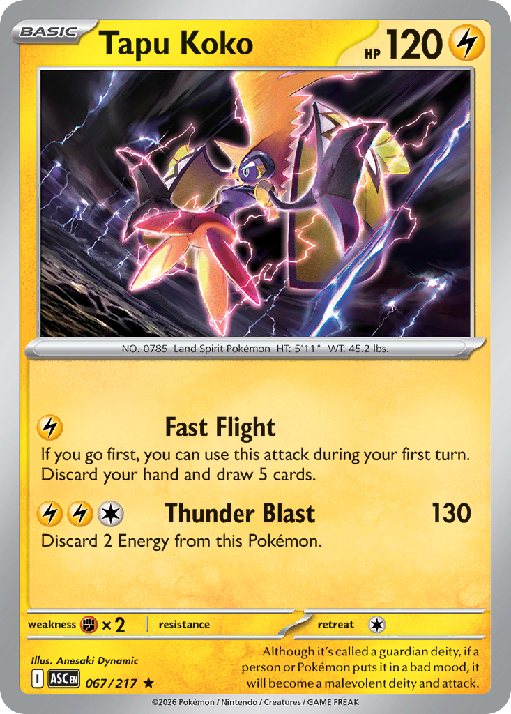 Tapu Koko (Ascended Heroes 67)