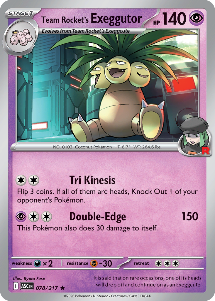 Team Rocket's Exeggutor (Ascended Heroes 78)