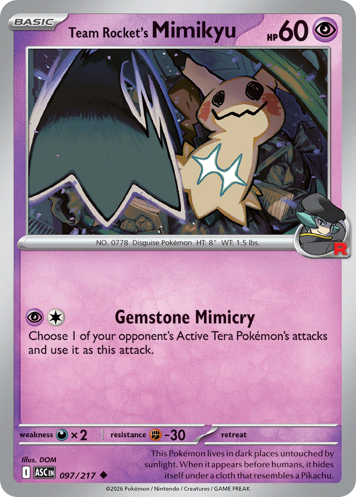 Team Rocket's Mimikyu (Ascended Heroes 97)