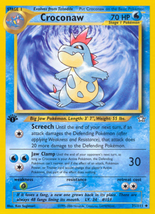 Croconaw (Neo Genesis 31)