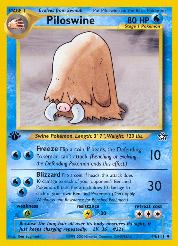 Piloswine (Neo Genesis 44)