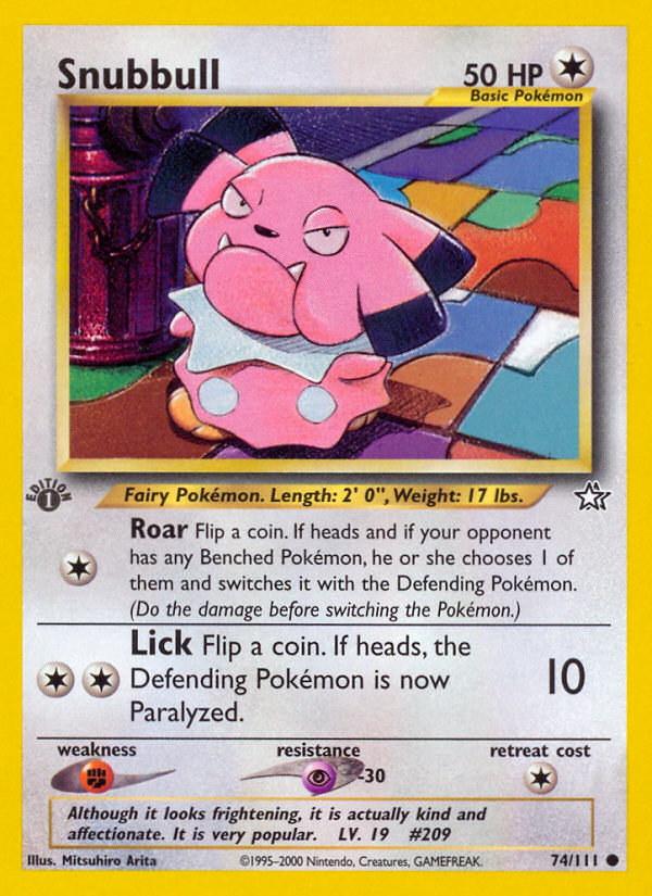 Snubbull (Neo Genesis 74)