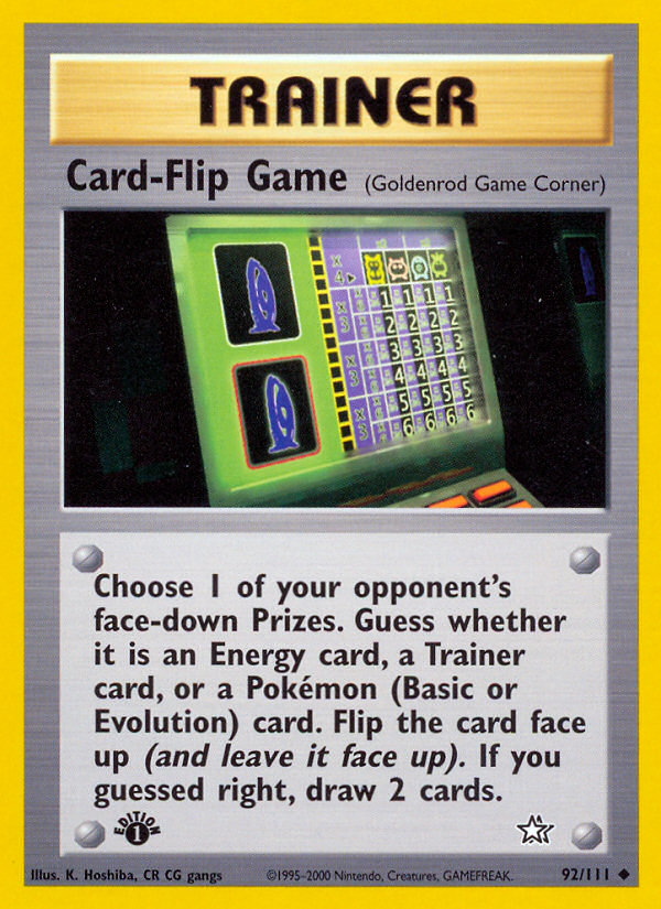 Card-Flip Game (Neo Genesis 92)
